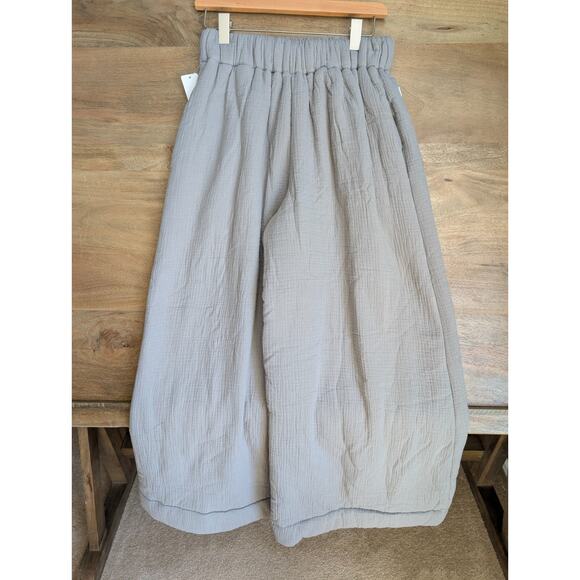 Marieloulou Pants - Homebody by Marieloulou Pants Womens XS Gray Comfy Elastic Waist Wide Leg NWT